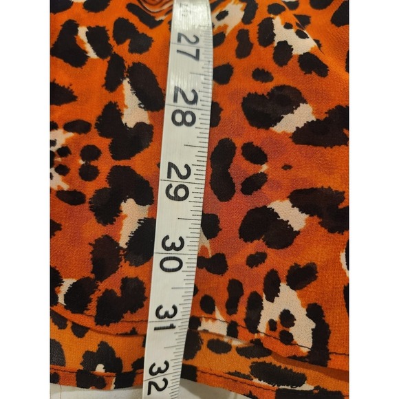 Calvin Klein Swimwear Cover Up Leopard Print Color Block Kaftan S/M - Picture 10 of 11